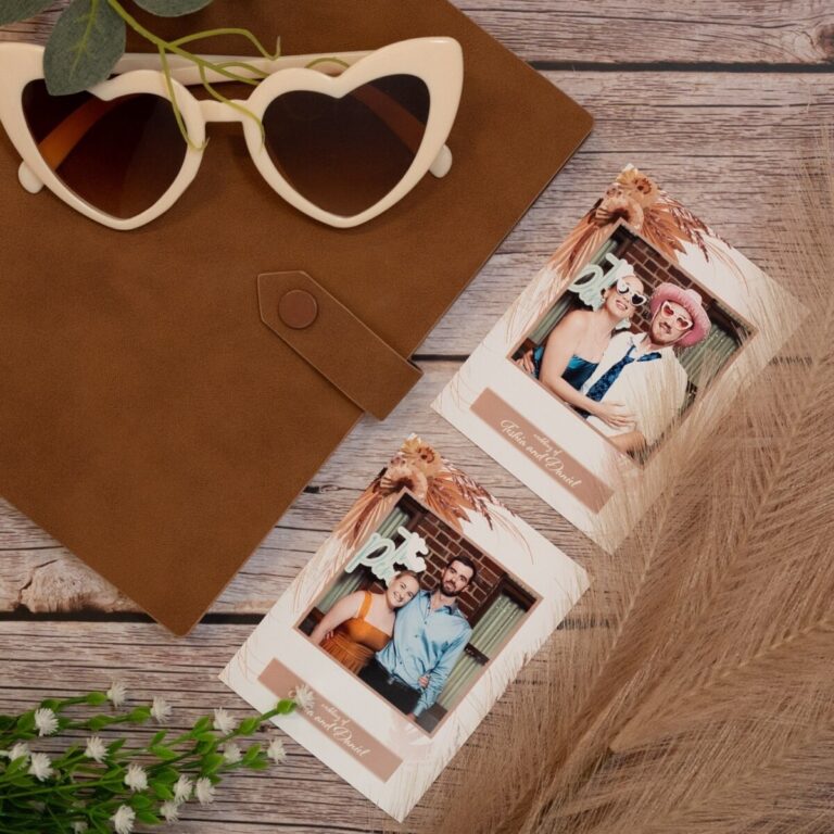 printing photo booth layflat polaroids