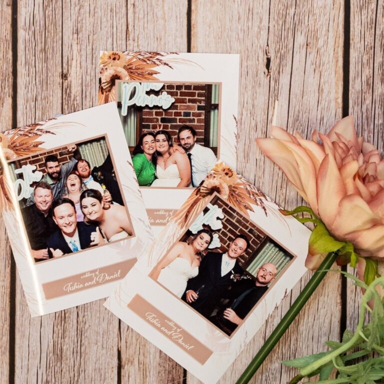 printing photo booth layflat polaroids